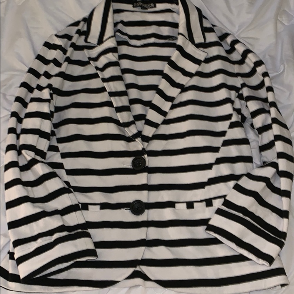 Express striped blazer